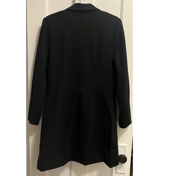 Women's longline black blazer size medium - Picture 4 of 6